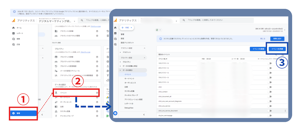 GA4でキーイベント（コンバージョン）を設定する方法①